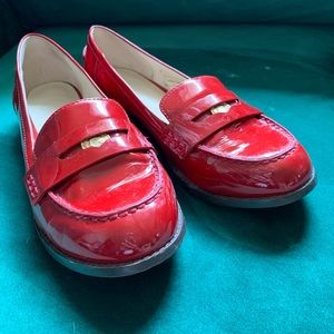 EUC C Wonder Patent Leather Penny Loafers Sz 9